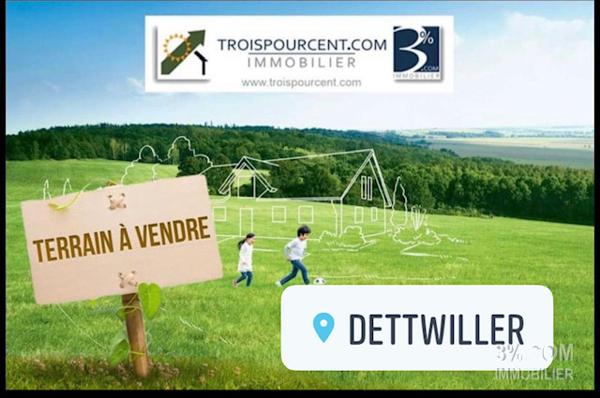 3%.COM Très beau terrain 10 ares en seconde ligne à DETTWILLER Dettwiller (67490)