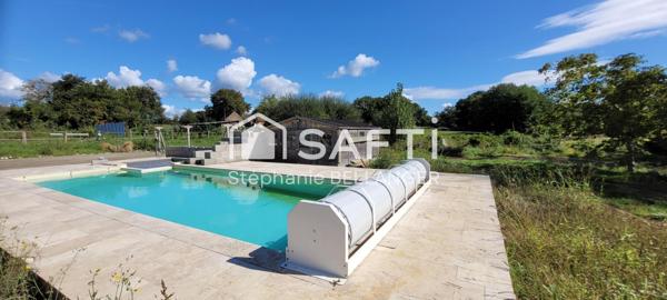 Maison 4 chambres double garage 9000m2 terrain