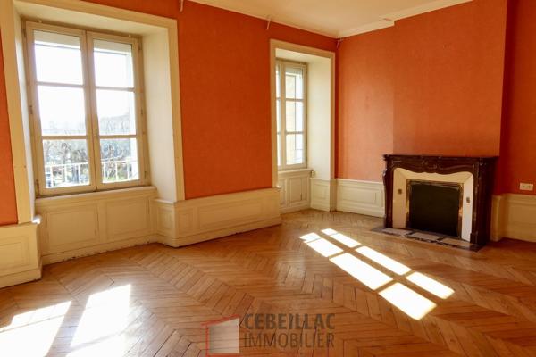 Appartement de caractère 128 m² / Triple séjour, garage et fort potentiel en centre-ville