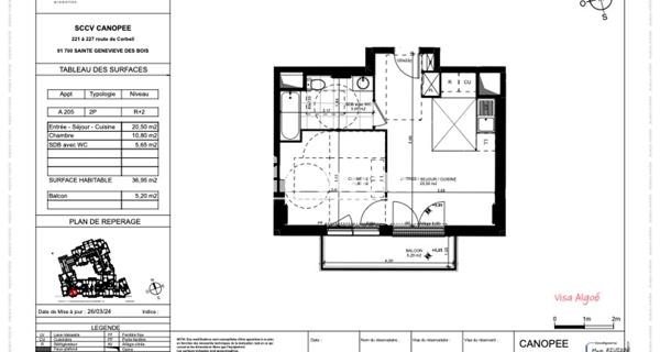 Location Appartement 2 pièces 36.95 m² - Sainte-geneviève-des-bois 91700