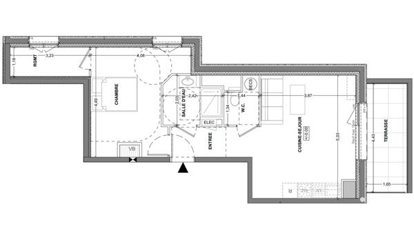 Appartement à vendre 2 pièces 49 m² Saint-Malo