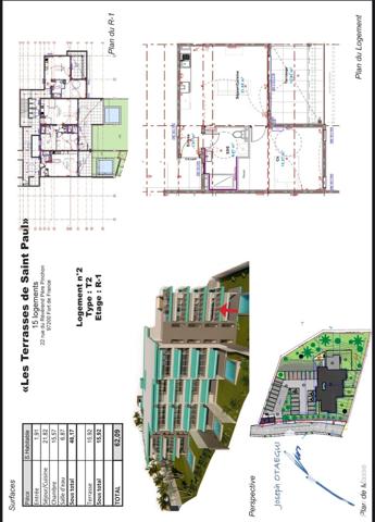 Appartement 2 pièces de 46 m² à Fort-de-France (97200)