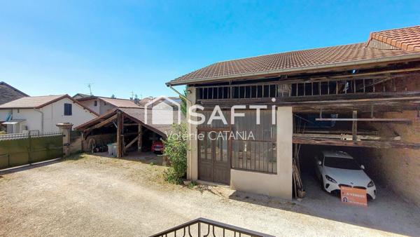 Moirans, Ancien atelier à rénover sur terrain de 1100m²