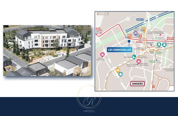 3 pièces récent de 75 m² avec terrasse plein sud (ANGERS 49)