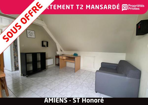 Appartement  T2  mansardé - Amiens Quartier St Honoré-Jeanne d'Arc - Vente Interactive
