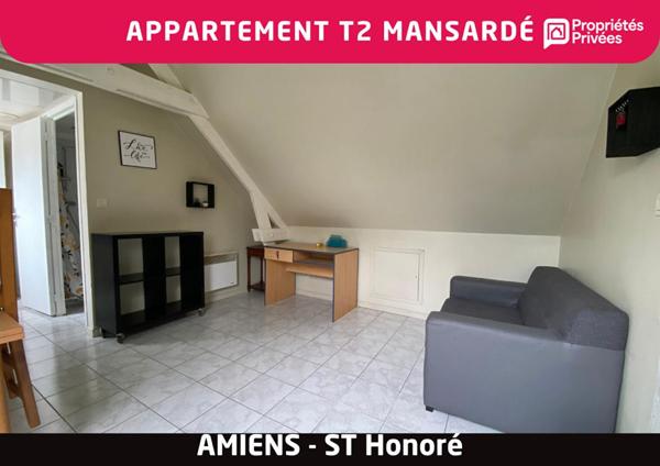Appartement  T2  mansardé - Amiens Quartier St Honoré-Jeanne d'Arc - Vente Interactive