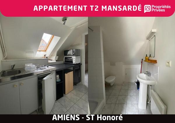 Appartement  T2  mansardé - Amiens Quartier St Honoré-Jeanne d'Arc - Vente Interactive