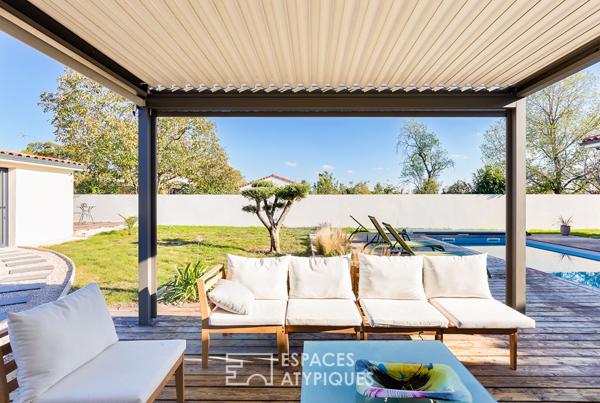 Maison contemporaine de plain-pied avec piscine à Buzet-sur-Tarn