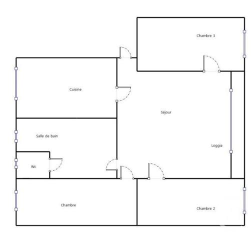 Appartement à vendre  4 pièces - 66,87 m2 MARSEILLE - 13014