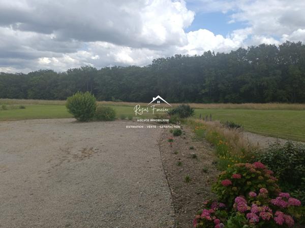 Dans son écrin de verdure, belle maison contemporaine