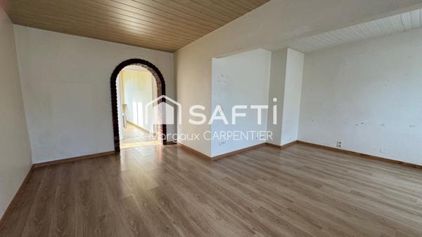 Maison à rénover avec grand jardin arboré & dégagé