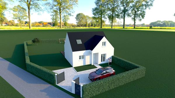 Terrain constructible 887 m2 CHATEAU LANDON