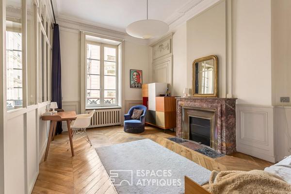 Haussmannien rénové avec balcon quartier Ainay