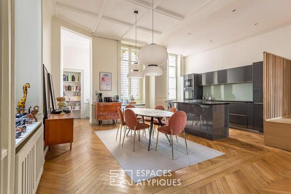 Haussmannien rénové avec balcon quartier Ainay