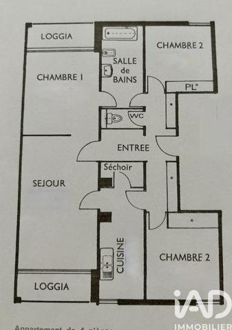 Appartement à vendre 4 pièces 87 m² Compiègne