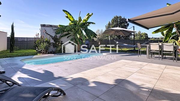 Maison récente avec piscine au calme