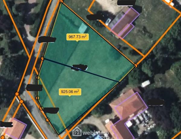 Terrain à bâtir 1875 m² à Leigné-sur-Usseau 86230
