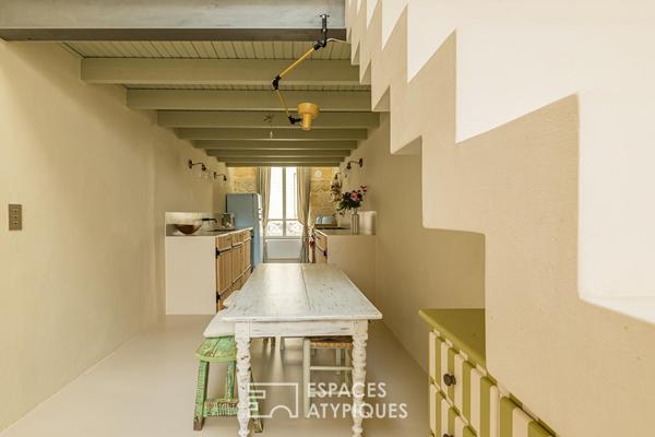 Maison loft minimaliste avec rooftop
