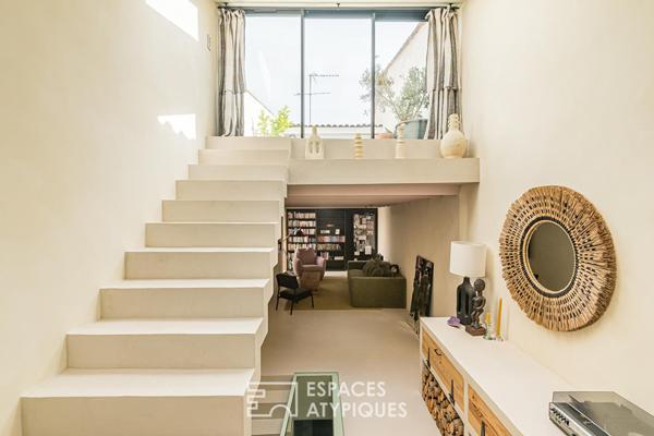 Maison loft minimaliste avec rooftop
