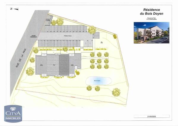 Appartement à vendre 2 pièces 44.07m² Montchanin (71210)