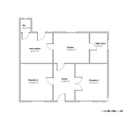 Maison à vendre 3 pièces 51,16 m² Villeneuve-le-Roi