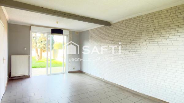 Maison 3 pièces avec grand jardin