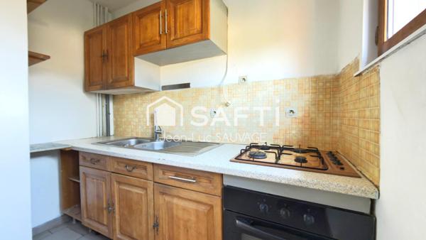 Maison 3 pièces avec grand jardin