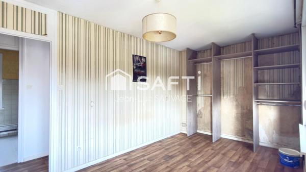 Maison 3 pièces avec grand jardin