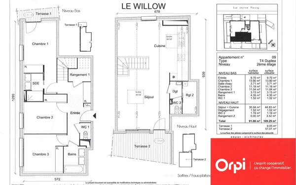 Appartement à vendre    4 pièces • 91,08 m2 Toulouse