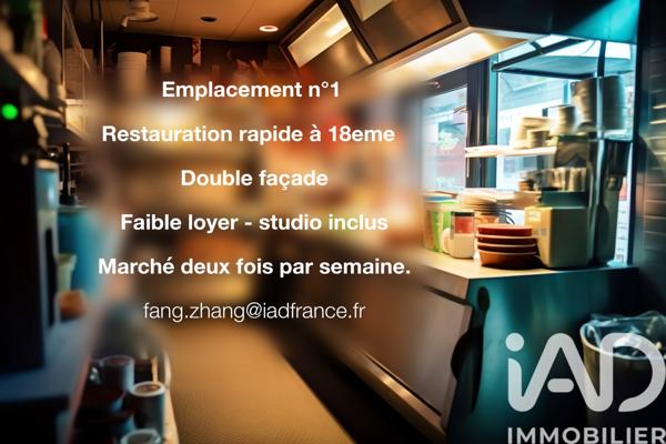 Restauration rapide à vendre 64 m² Paris 18