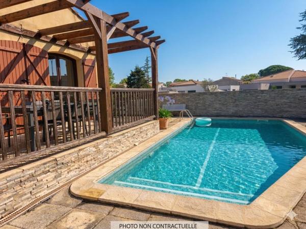 Maison familiale à Lattes avec studio indépendant et piscine
