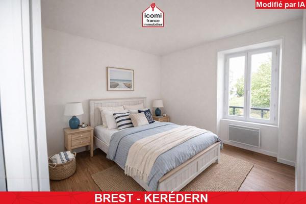 A VENDRE - APPARTEMENT - T3 - LUMINEUX - BIEN EXPOSE - PORTE DE BREST - EMPLACEMENT RECHERCHE - PETITE COPROPRIETE - DPE C