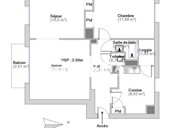 Location Appartement 3 pièces 56 m² - AVENUE SADI CARNOT Guilherand Granges 07500