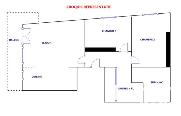 Appartement à vendre 3 pièces 45 m² Pantin