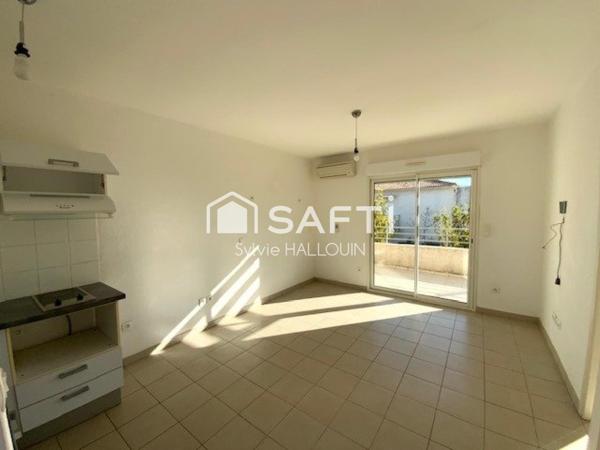 Appt T2 bord de mer avec terrasse, parking privé