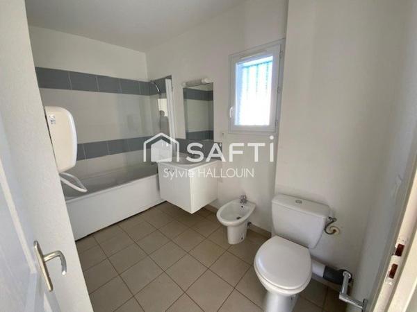 Appt T2 bord de mer avec terrasse, parking privé