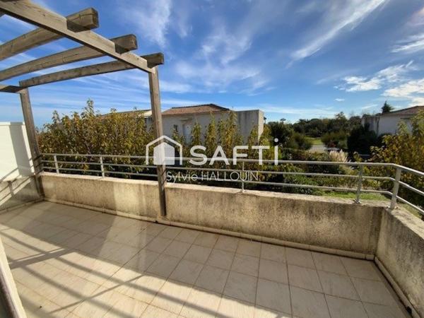 Appt T2 bord de mer avec terrasse, parking privé