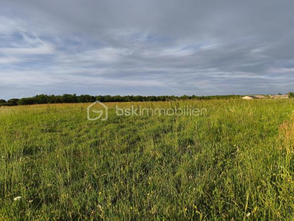 Ce terrain, constructible attend votre projet de construction.
 Le terrain est plat, en fin de zone résidentielle, tourné vers la campagne, tout en étant proche des commodités.
Il vous restera la viabilisation à prévoir pour votre maison individuelle.
L'eau et l'électricité passent tout proche.
Vous pouvez également prévoir un redécoupage allant de 9 à 12 logements.