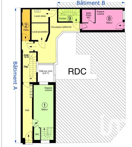 Appartement 1 pièce de 15 m² à Bagneux (92220)