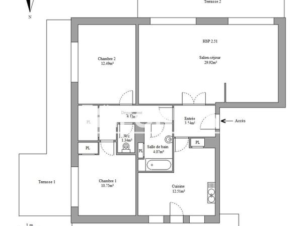 Location Appartement 4 pièces 82 m² - 24 RUE ALPHONSE DAUDET La Garde 83130