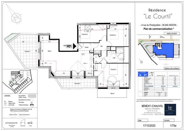 ARZON Appartement 4 pièces 86 m²