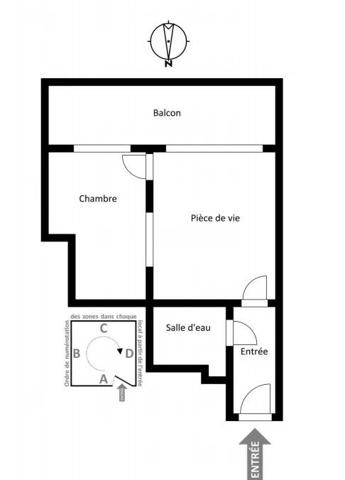 Appartement 2 pièces en dernier étage