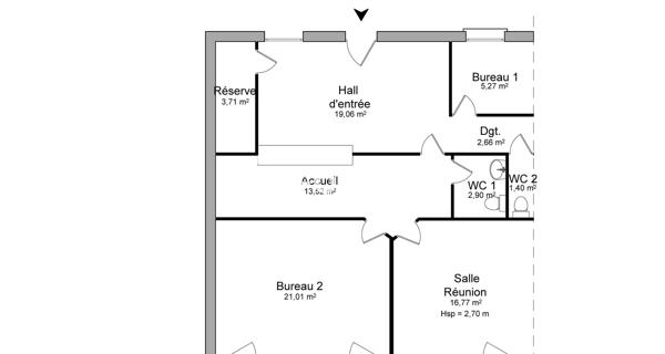 Location Local commercial 1 pièce 87 m² - Valence 26000