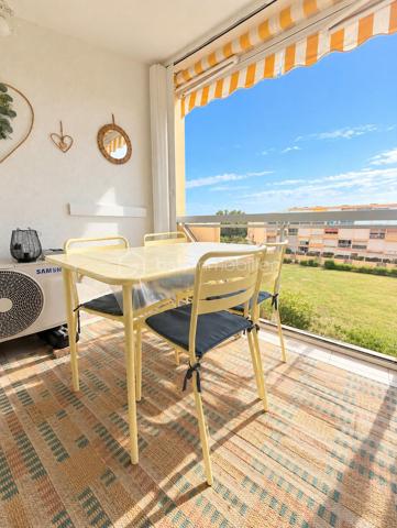 Le Grau-du-Roi, rive gauche, proche plage et commerces.
Situé au 3 ème et dernier étage (sans ascenseur), je vous invite à découvrir ce ravissant appartement de 38 m2 environ avec sa belle terrasse et son grand garage.
Il se compose d'une entrée, une cuisine ouverte aménagée et équipée ouverte sur une belle pièce vie avec un espace repas convivial et un salon chaleureux, 2 chambres lumineuses, une salle de bains et WC séparé.
Et surtout ..... une belle terrasse avec vue dégagée sur la verdure, idéale pour les petits-déjeuners au soleil ou les soirées d'été.
Décoration soignée, climatisation réversible, AUCUN TRVAUX À PRÉVOIR sont autant d'atouts qui sauront vous séduire.
Et n'oublions pas, le vrai plus de ce joli bien, un grand garage de 17 m2 environ, rare et précieux sur notre jolie station balnéaire.
Un appartement qui coche toutes les cases... Alors prêt à le visiter ?