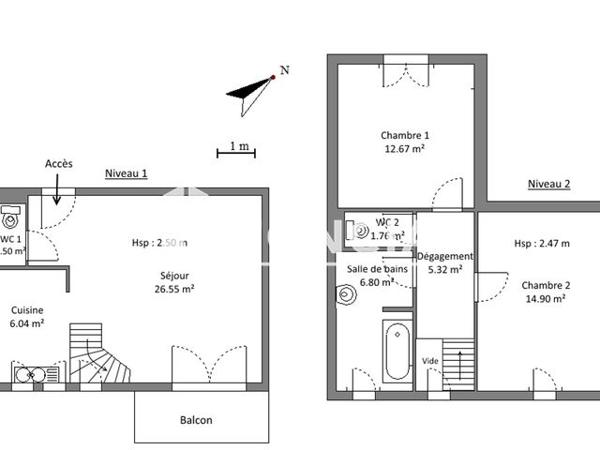 Location Appartement 3 pièces 77.4 m² - 1 RUE DE L'ALTAU Obernai 67210
