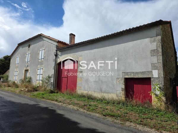 Magnifique maison charentaise a restaurer 100 m2 en hab.