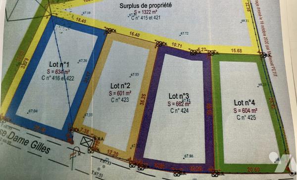 Terrain à bâtir sur la commune de Tracy Le Val (60170)