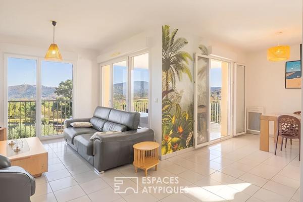 Appartement dernier étage avec vue dominante sur les vignes