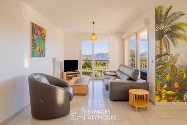 Appartement dernier étage avec vue dominante sur les vignes