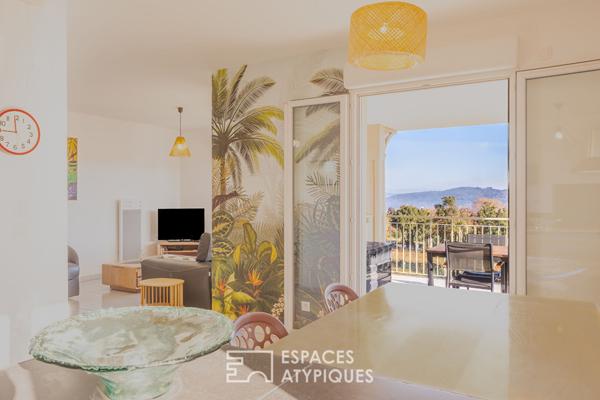 Appartement dernier étage avec vue dominante sur les vignes